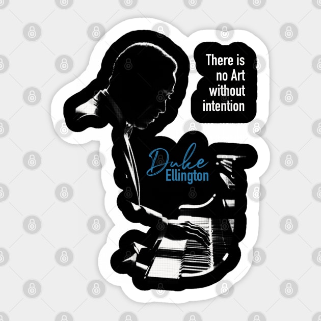 Duke Ellington silhouette Sticker by BAJAJU